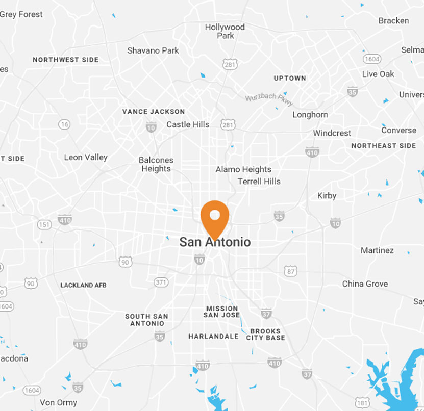 Golden Locksmith on San Antonio Map