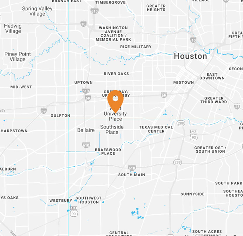 Golden Locksmith on West University Place Map